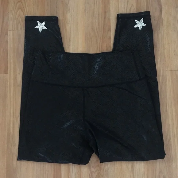 Offline aerie black crackle leggings XL - Picture 2 of 5